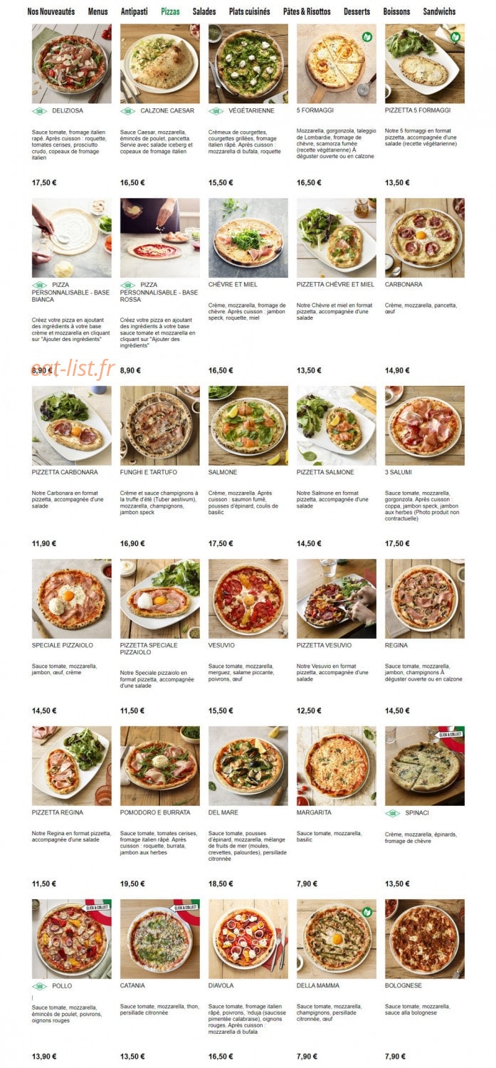 Del Arte — carte page 3