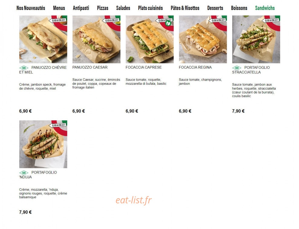 Del Arte — carte page 5