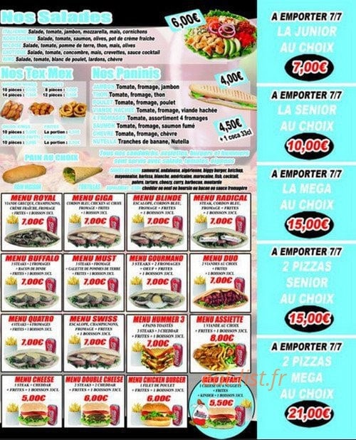 Djam's Food — carte page 3