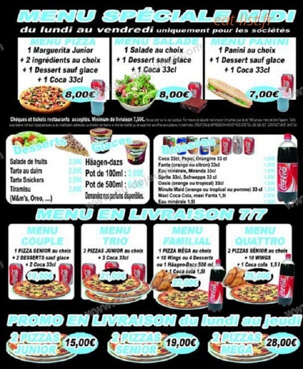Djam's Food — carte page 4