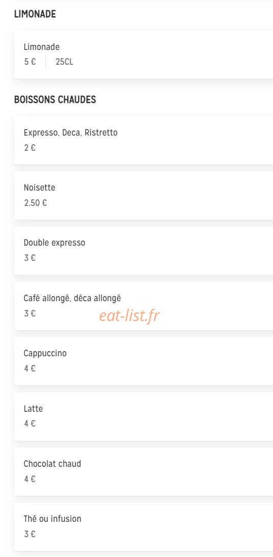 Kitchen & Bar — carte page 9