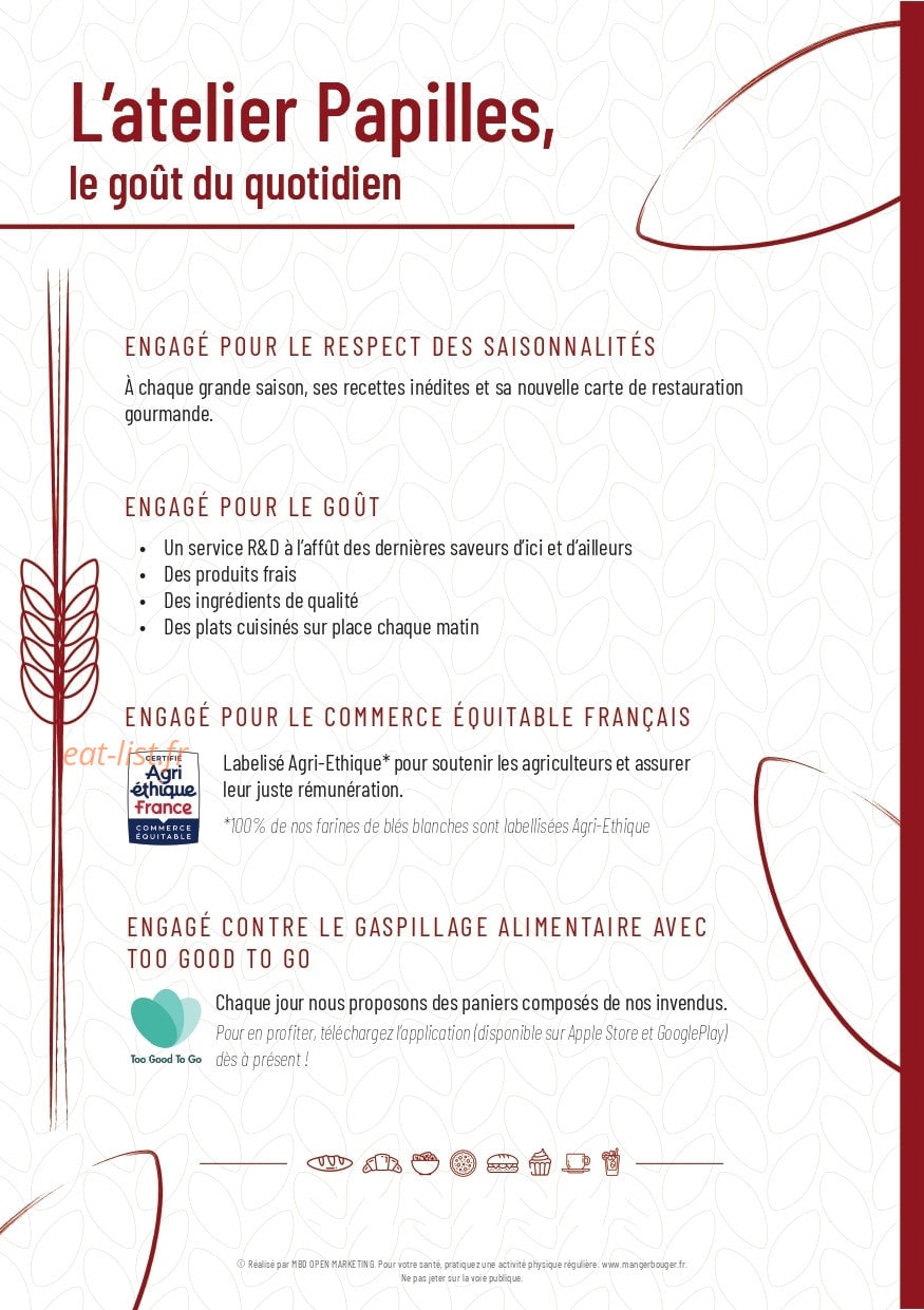 L'atelier Papilles — carte page 8