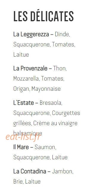 La piadina — carte page 5