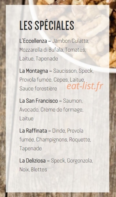 La piadina — carte page 2