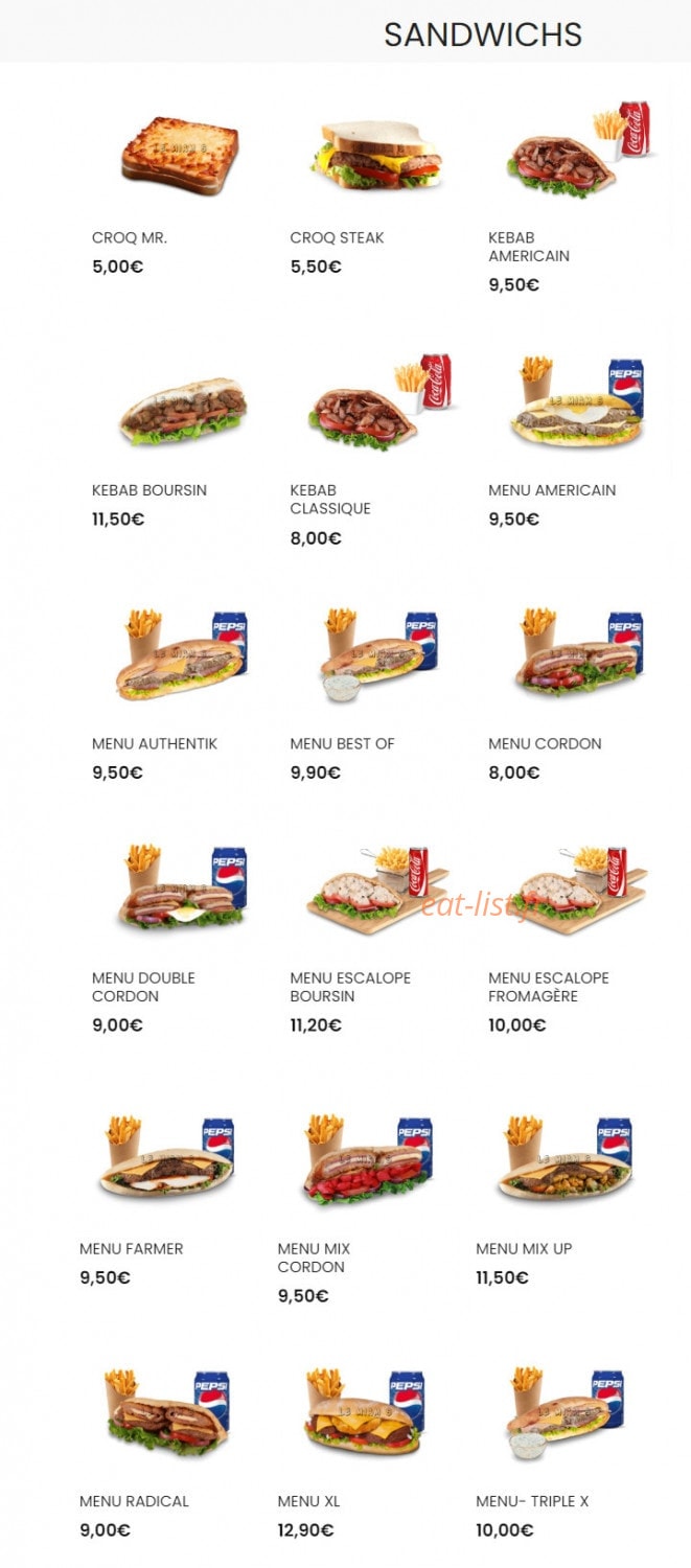 Le Miam's — carte page 5