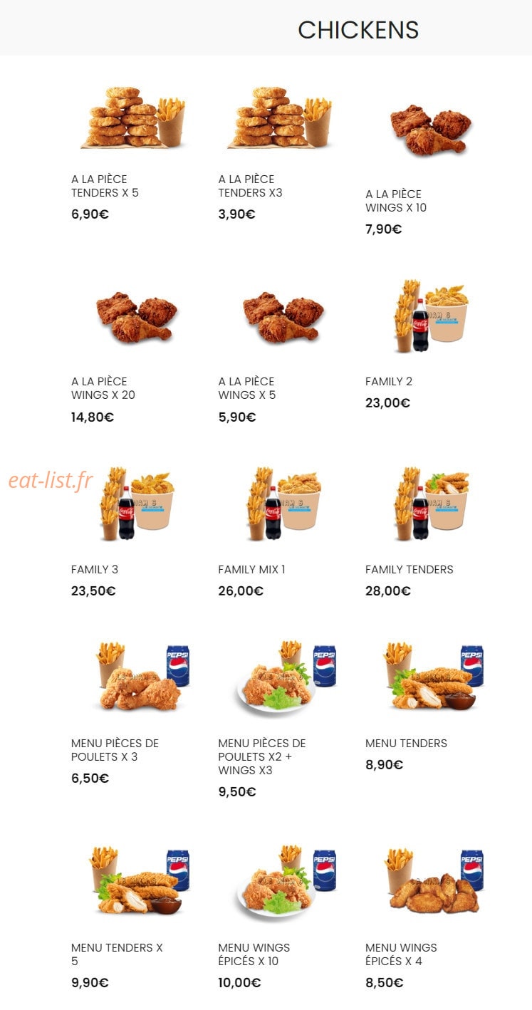Le Miam's — carte page 3