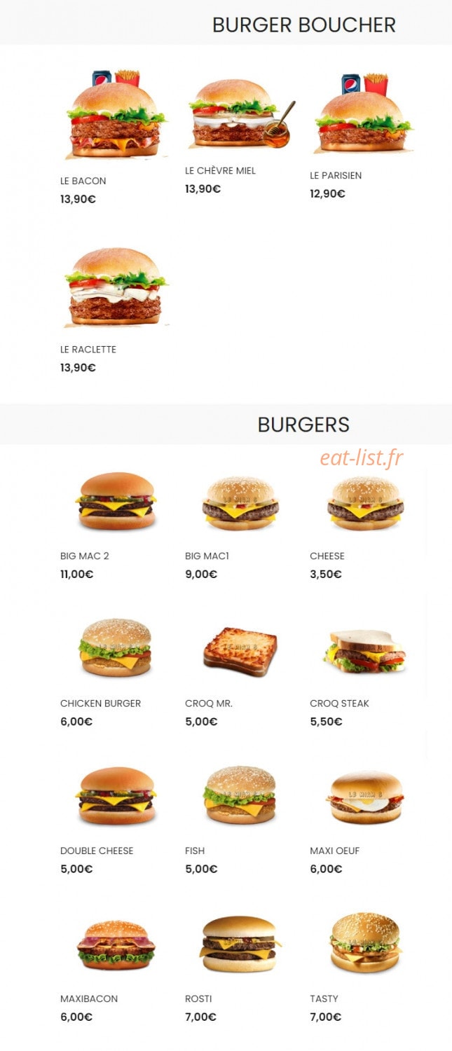 Le Miam's — carte page 2