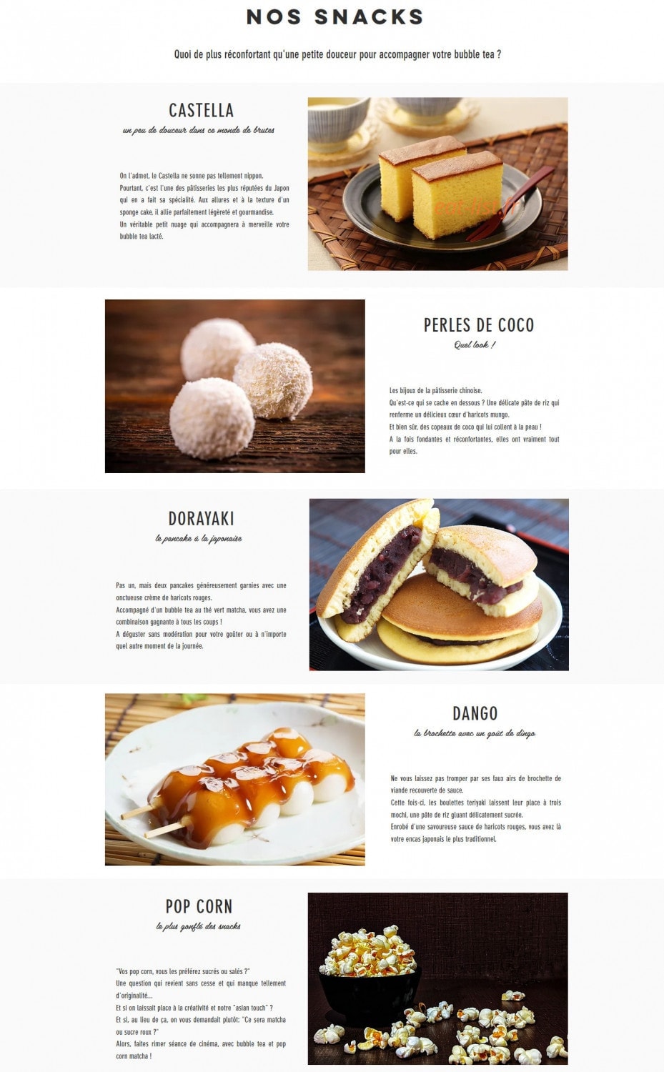 Momen'Tea — carte page 2