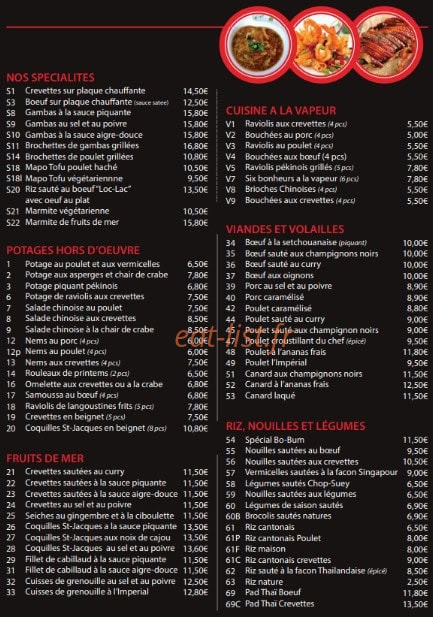 New Imperial — carte page 3