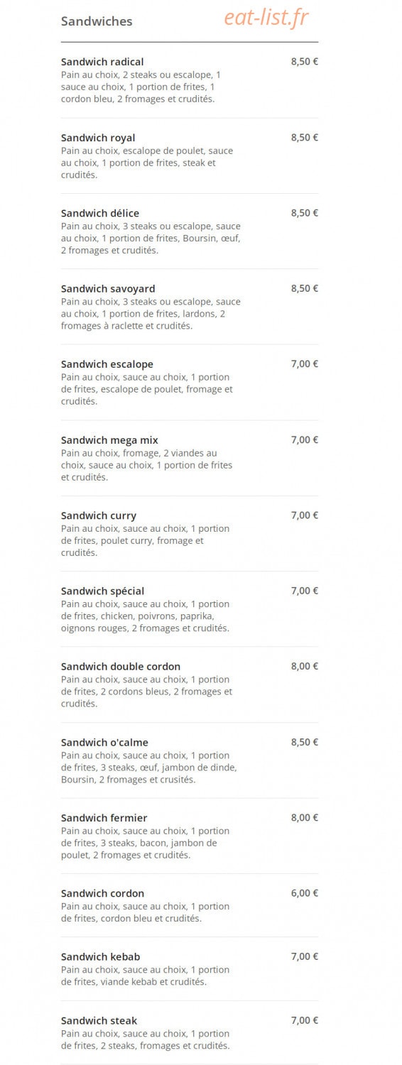 Oklm Burger — carte page 10