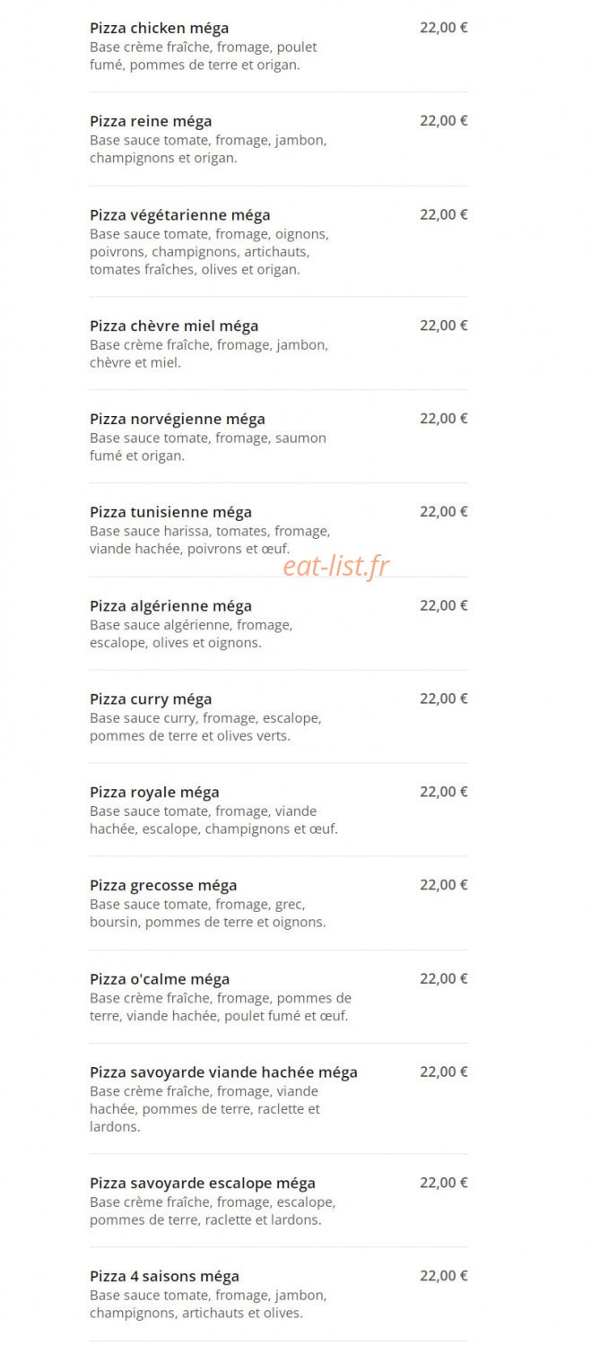 Oklm Burger — carte page 8