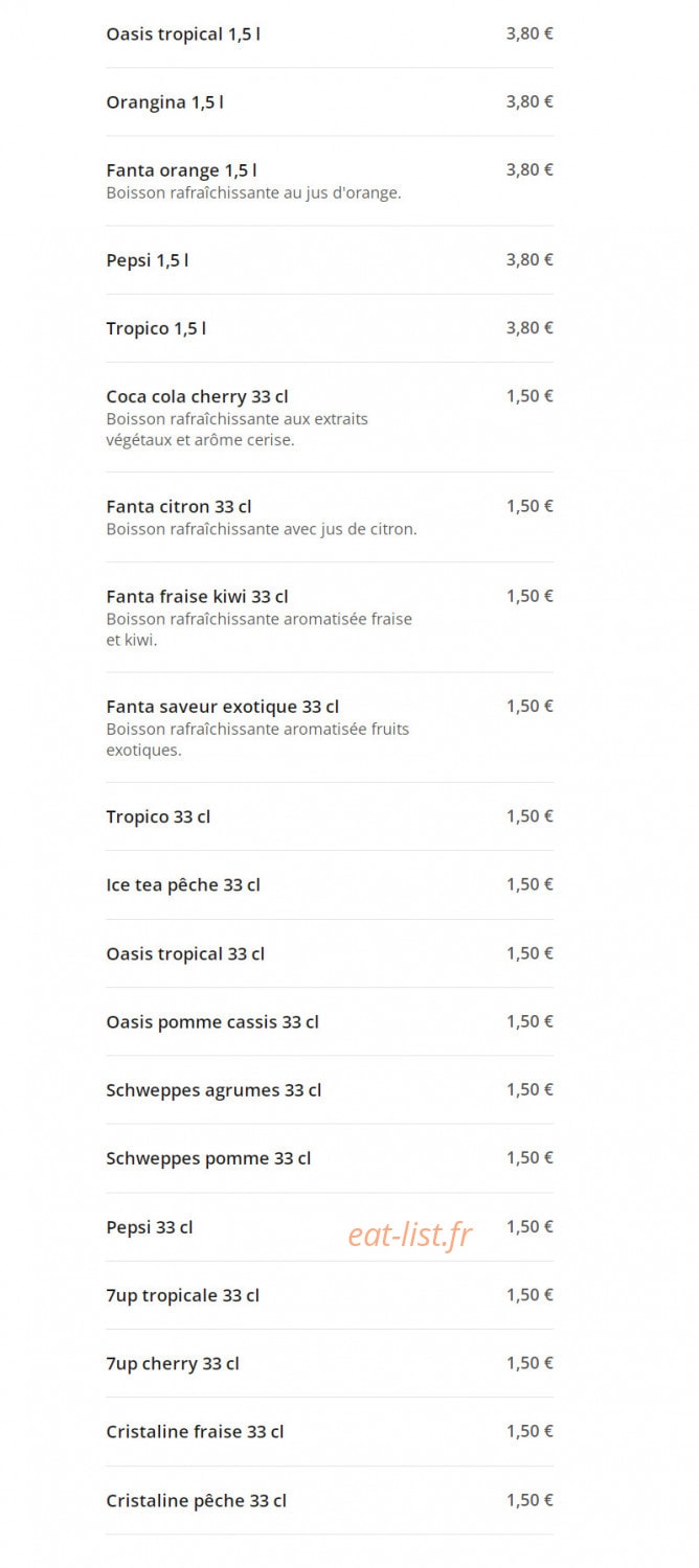 Oklm Burger — carte page 16