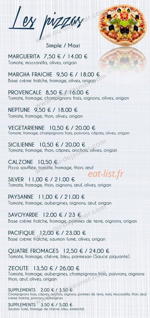 Pizzeoute — carte page 3