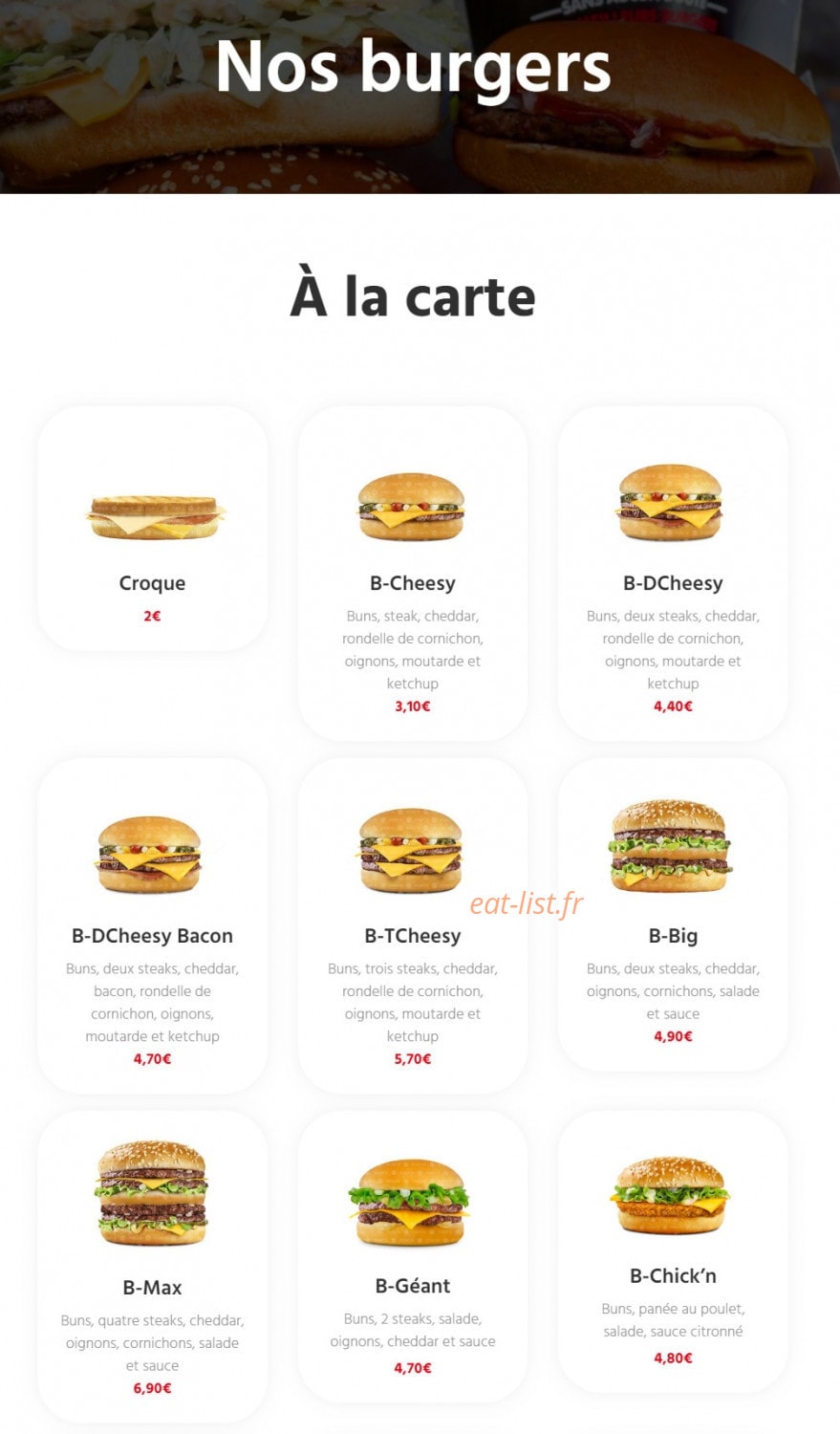 Point B — carte page 6