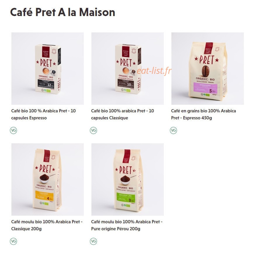 Prêt a manger — carte page 3