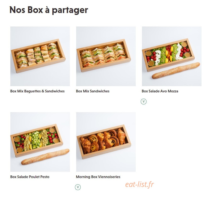 Prêt a manger — carte page 2