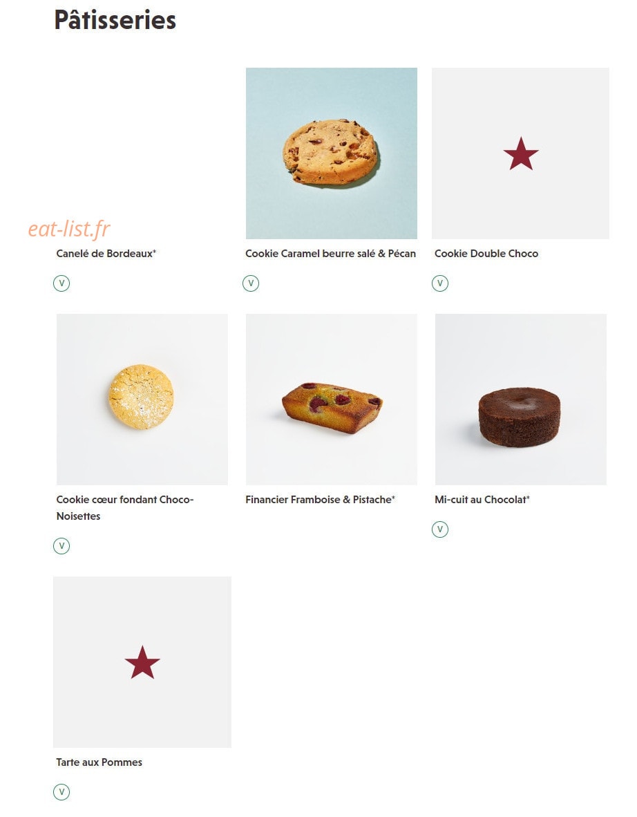 Prêt a manger — carte page 10