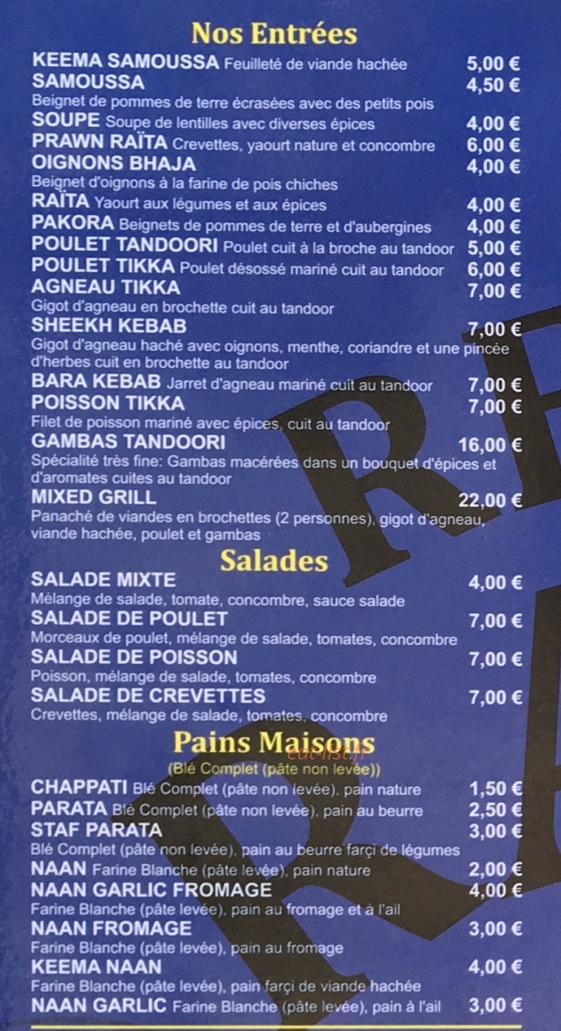 Rajpoot — carte page 1