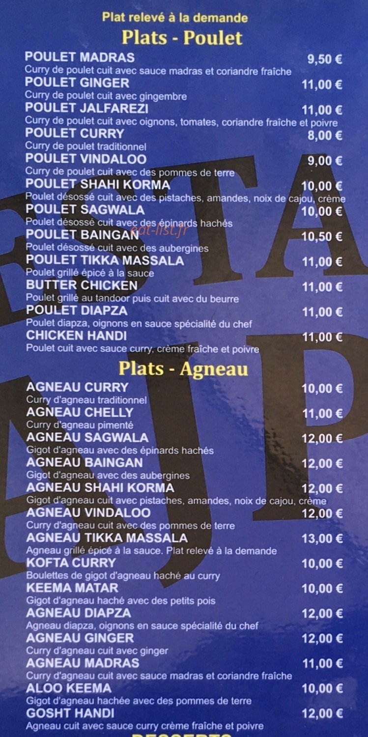 Rajpoot — carte page 3