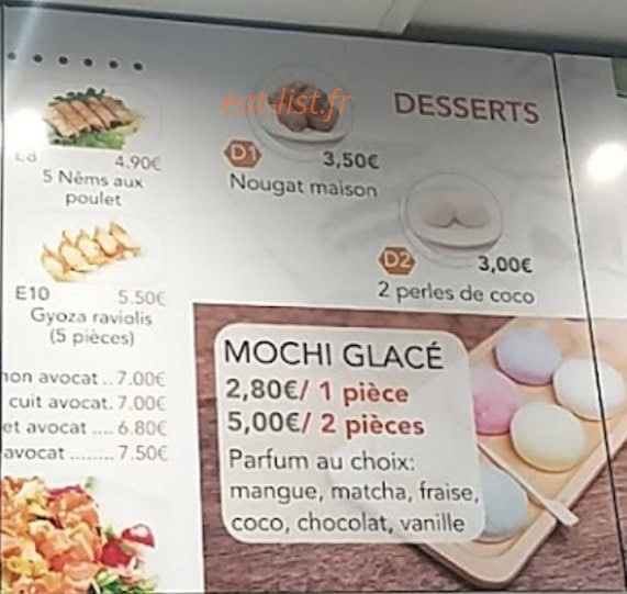 Restaurant Jal Sushi — carte page 4