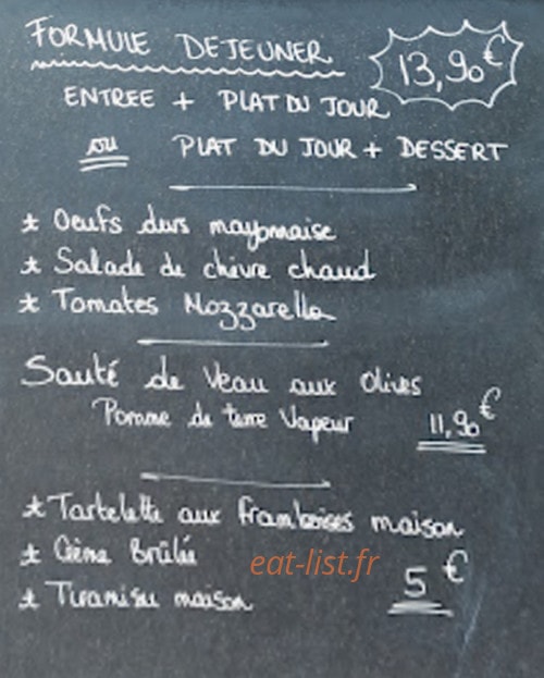 Restaurant Salvador — carte page 2