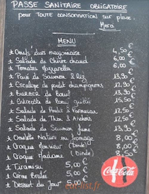 Restaurant Salvador — carte page 1