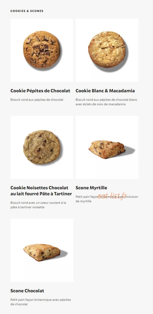 Starbucks Coffee — carte page 21