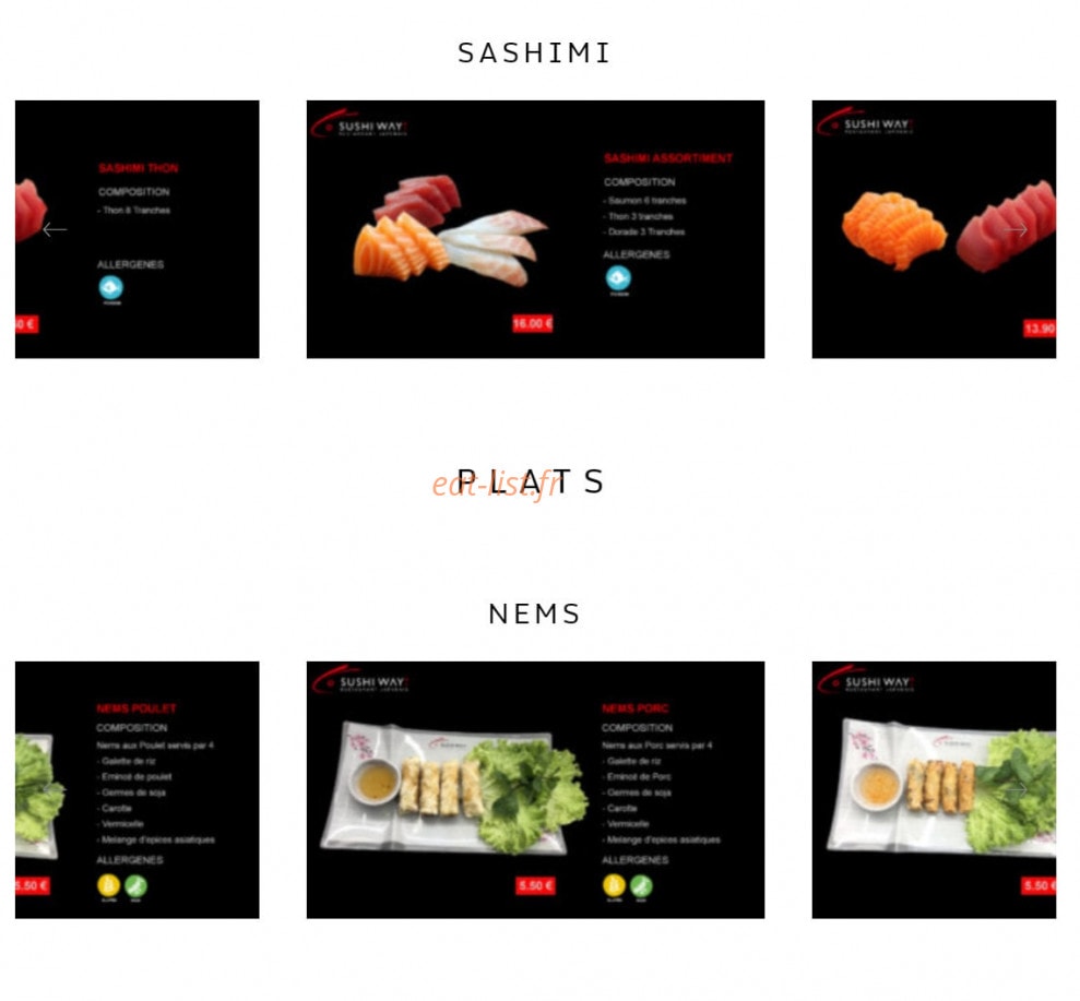 Sushi Way — carte page 5