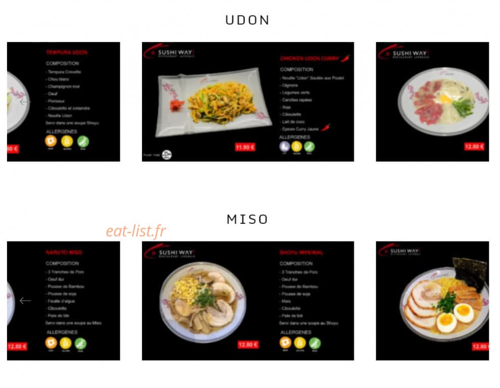 Sushi Way — carte page 6