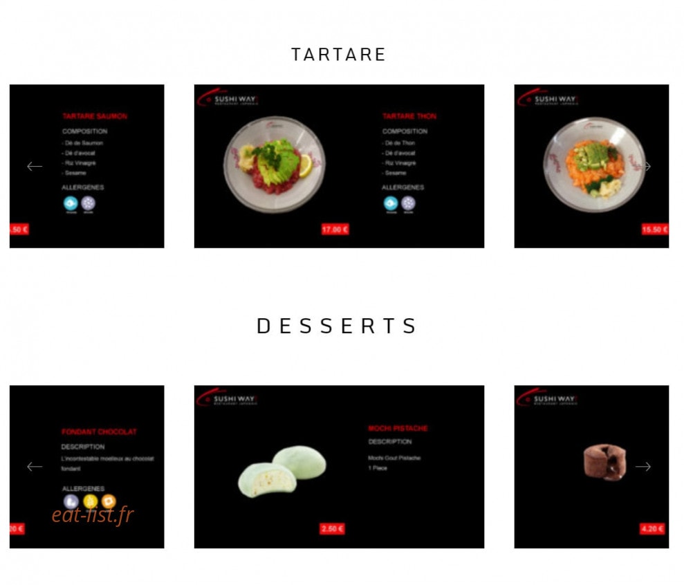 Sushi Way — carte page 8