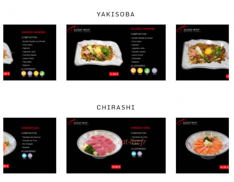Sushi Way — carte page 7