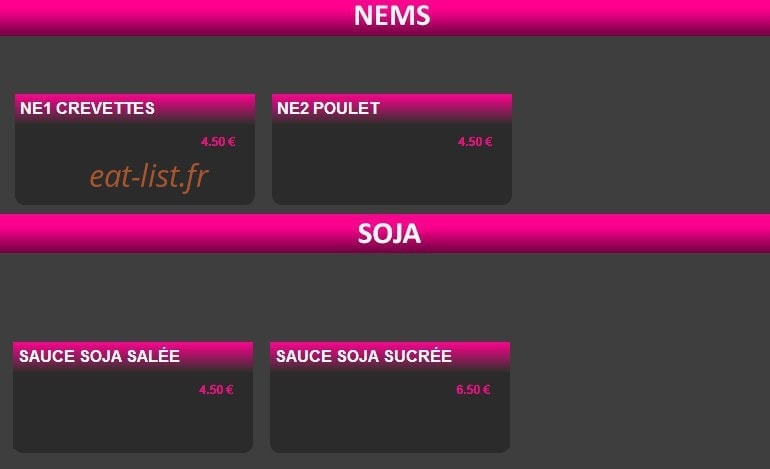 Sushi Web — carte page 22