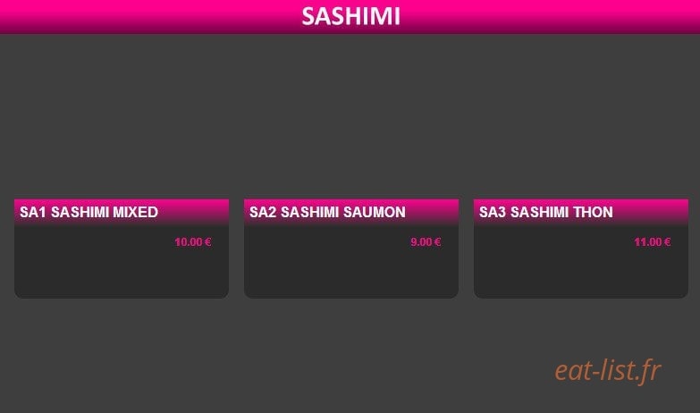 Sushi Web — carte page 14