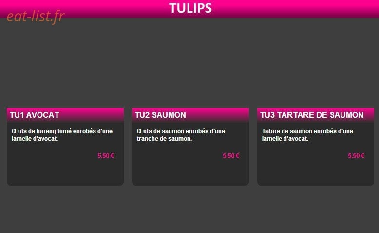 Sushi Web — carte page 20