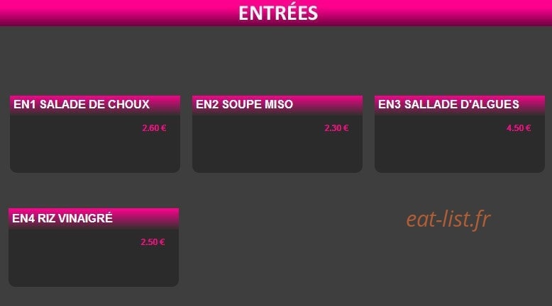Sushi Web — carte page 7