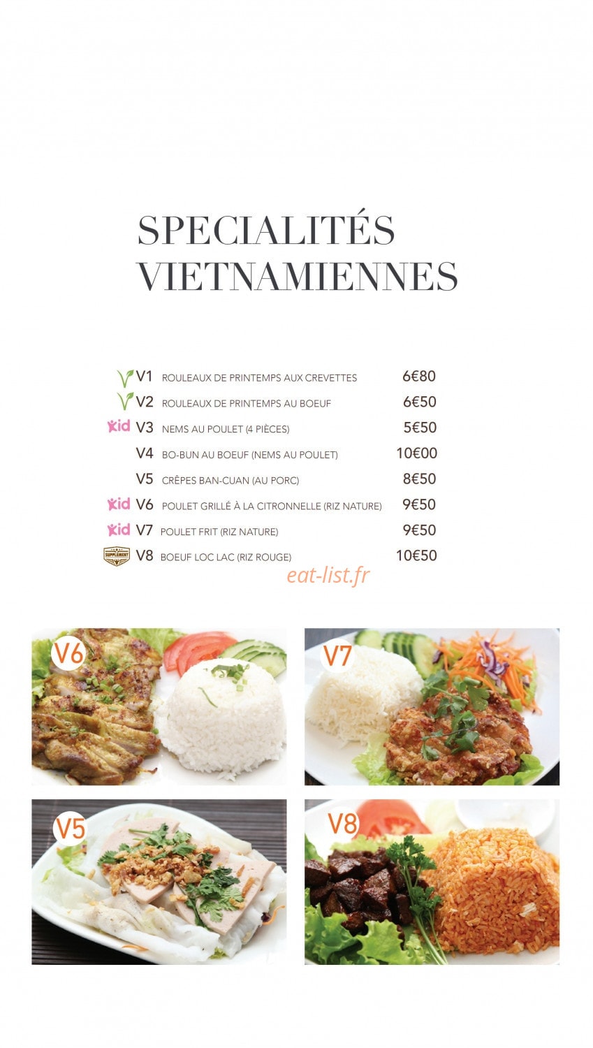 Thaï Basilic — carte page 10