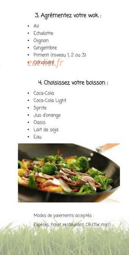 Wok in Progress — carte page 4