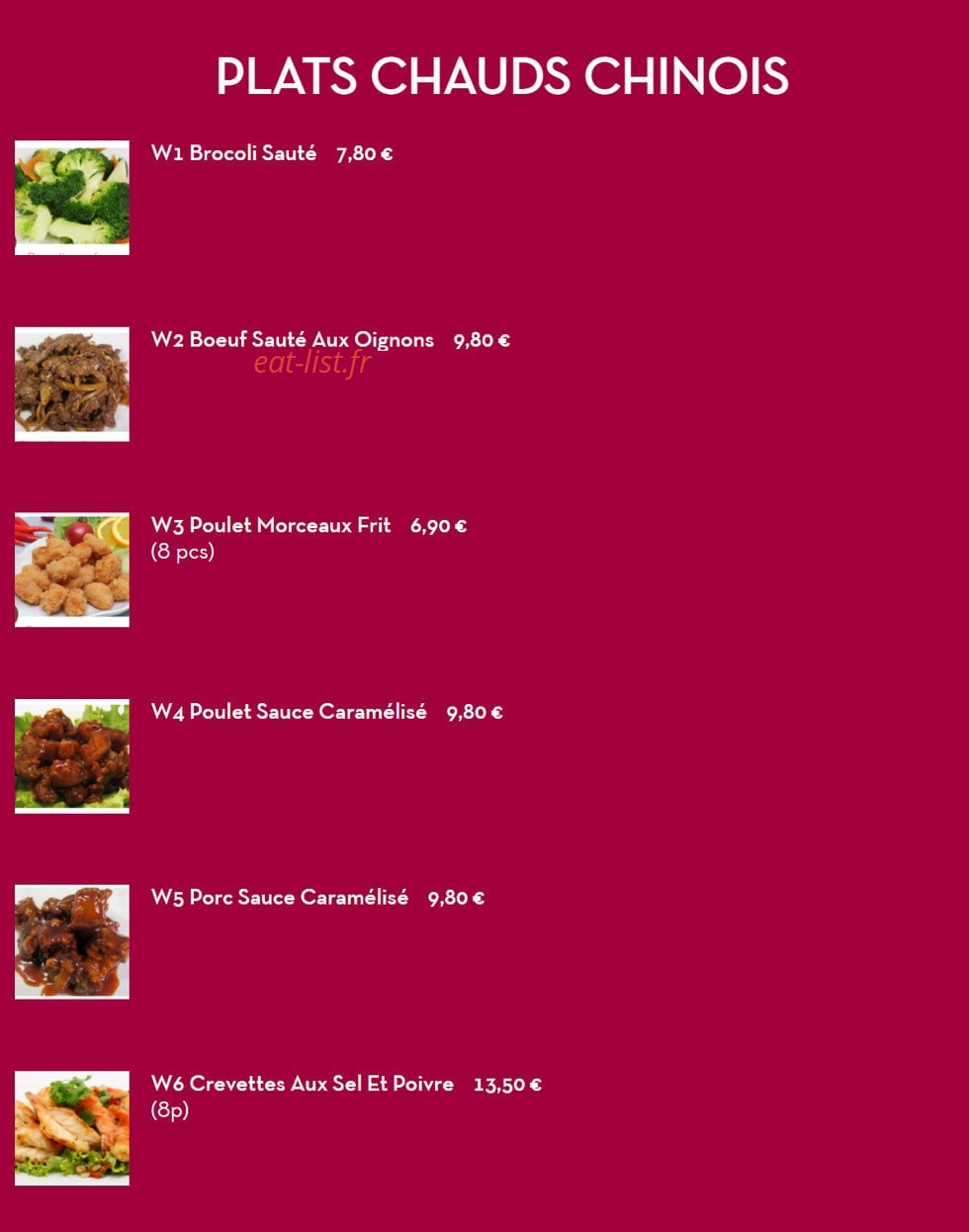 Wok Panda — carte page 3