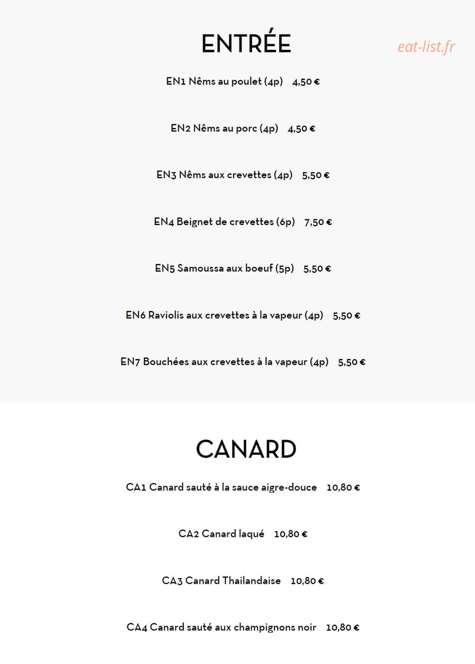 Wok Panda — carte page 19