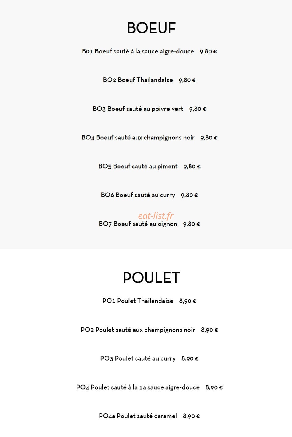 Wok Panda — carte page 20