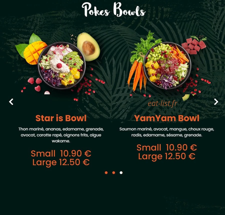Yamyam — carte page 2