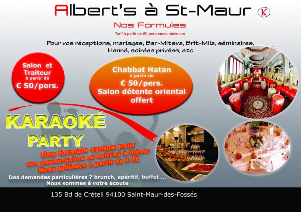 Albert's — carte page 2