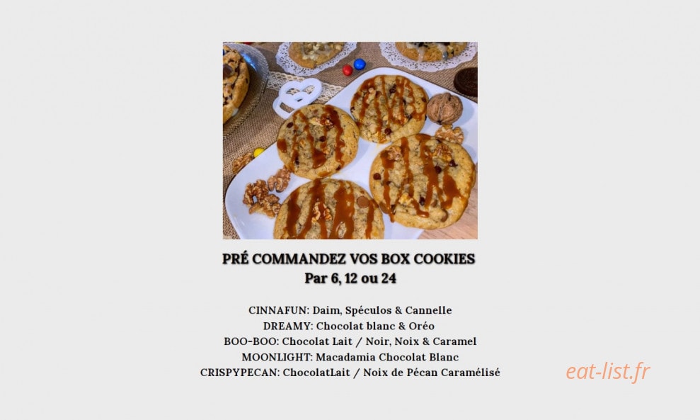 Carte et menu de Aloha Spirit à Saint Maur des Fosses — Box cookies
