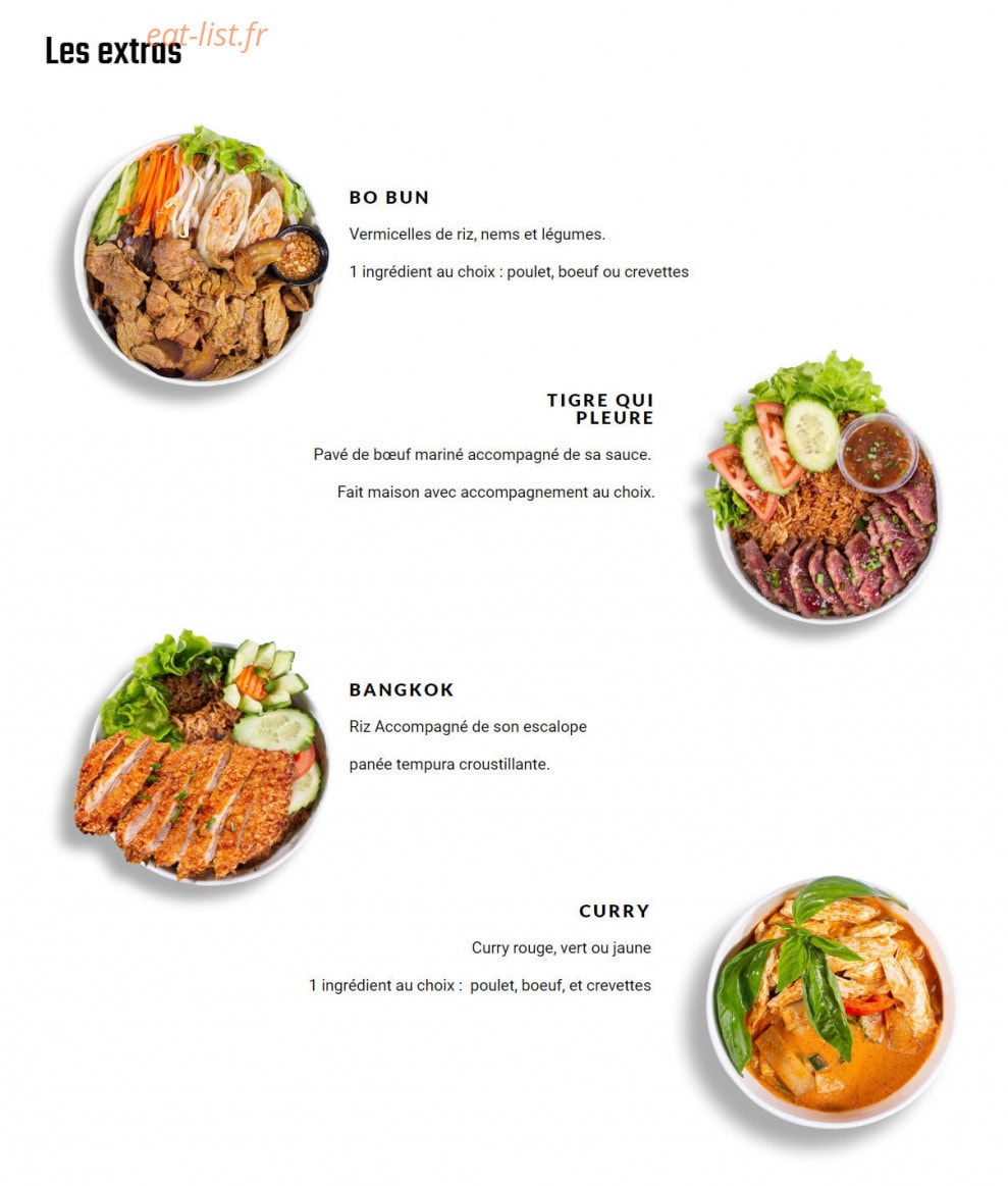 Bangkok Factory — carte page 3