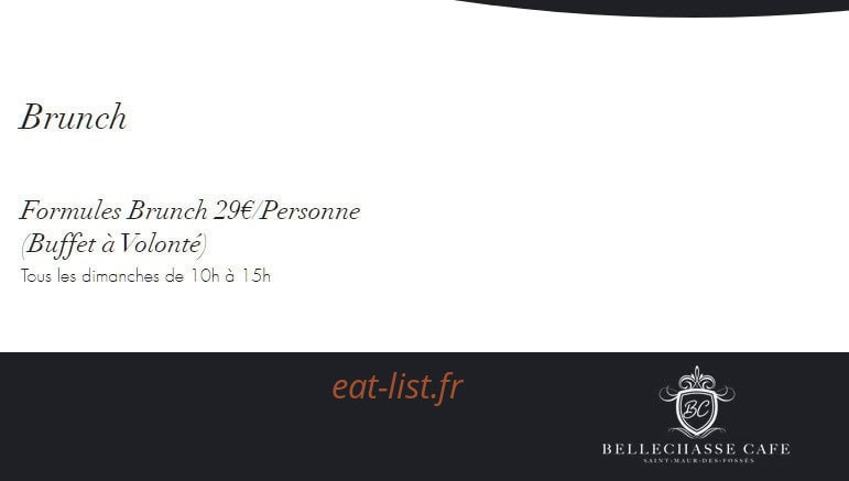 Bellechasse Café — carte page 6