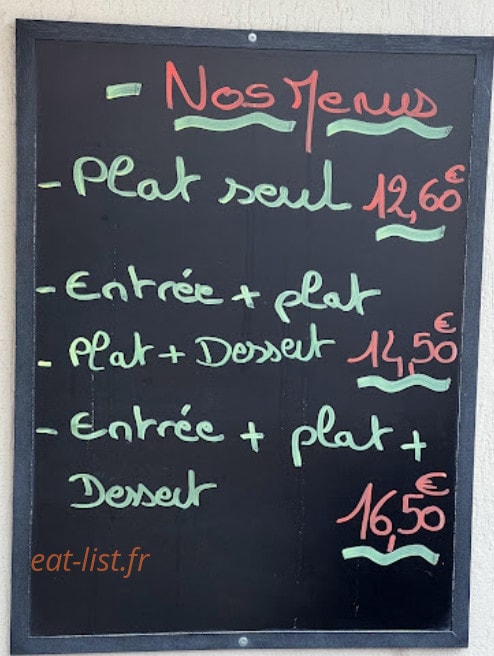 Café de la Pie — carte page 1