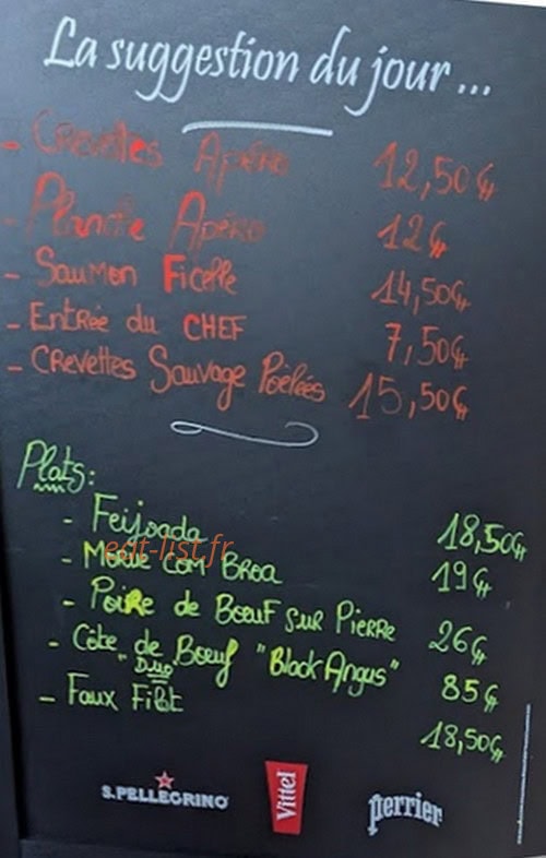Carte et menu de Churrasqueira des 4 chemins à Saint Maur des Fosses — La suggestion