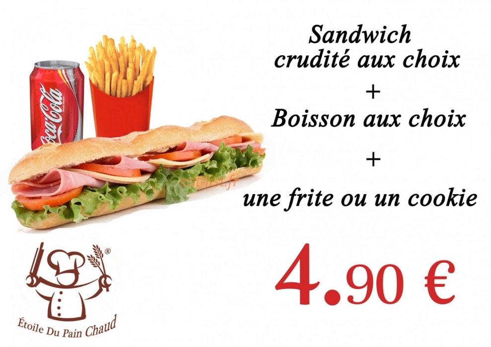 Étoile Du Pain Chaud — carte page 1