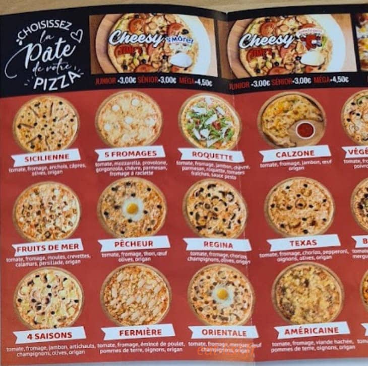Hotimes Pizza — carte page 1
