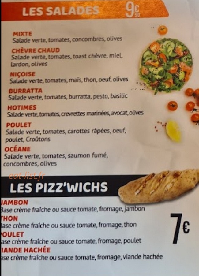 Hotimes Pizza — carte page 6